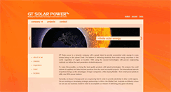 Desktop Screenshot of gtsolarpower.com